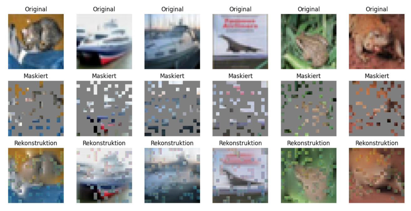 Masked Autoencoder mit CIFAR-10 - Bild 2
